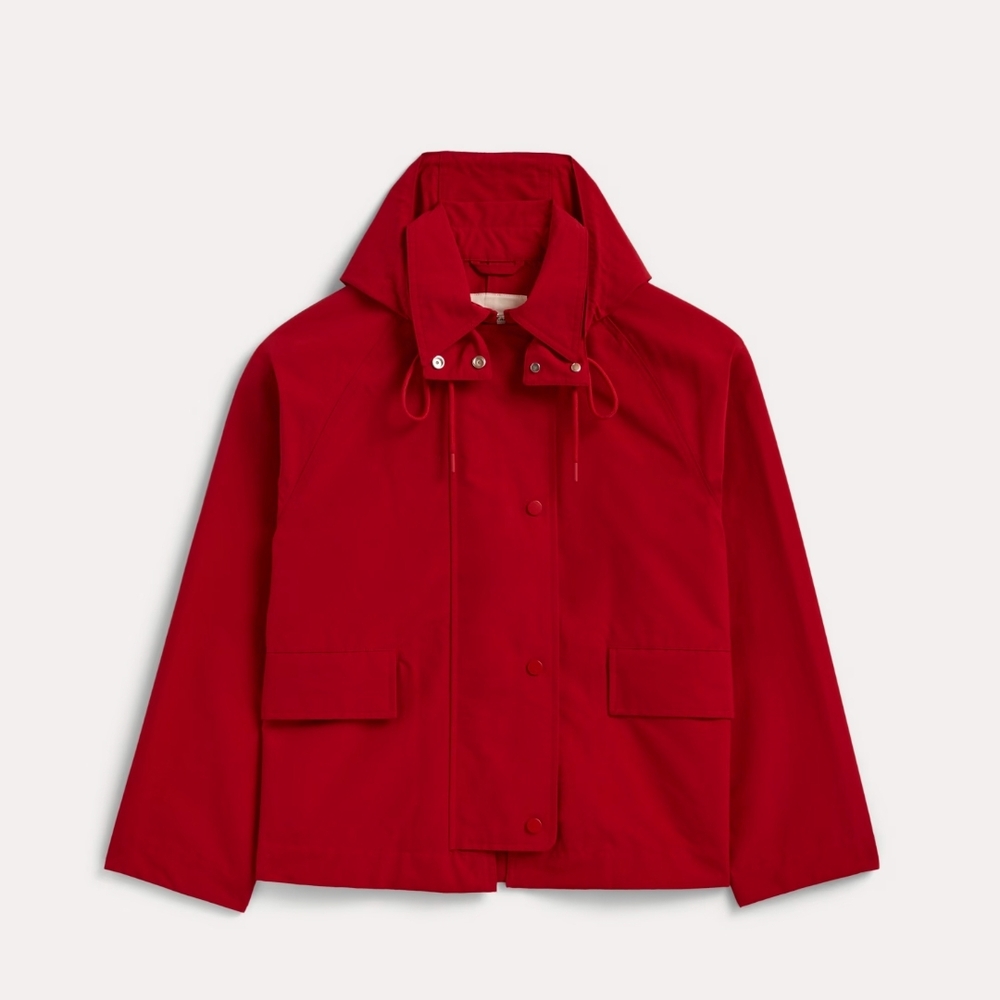 ISO!! Everlane Cropped Red Anorak